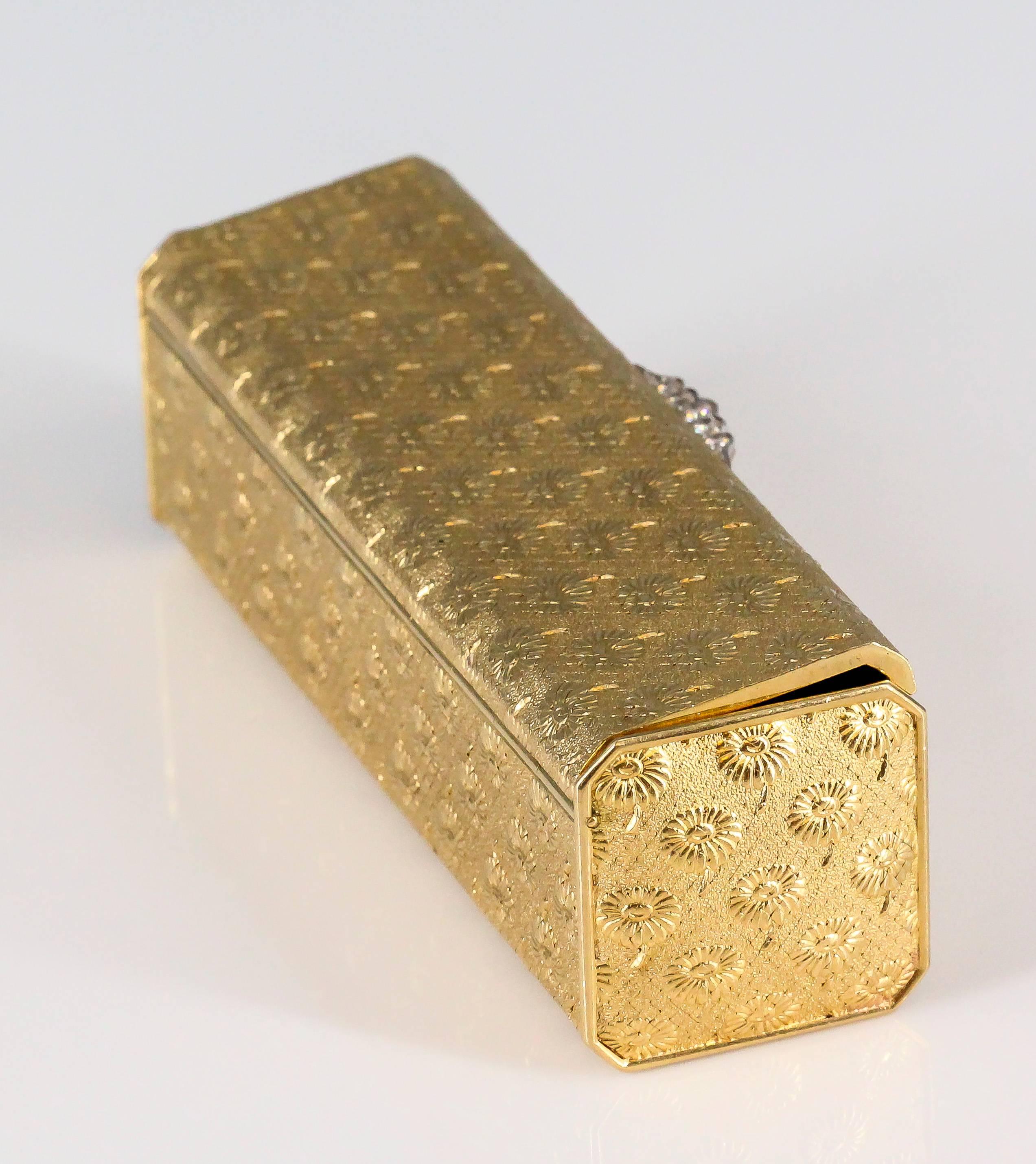 Boucheron Paris Marguerite Gold Pill Box 2