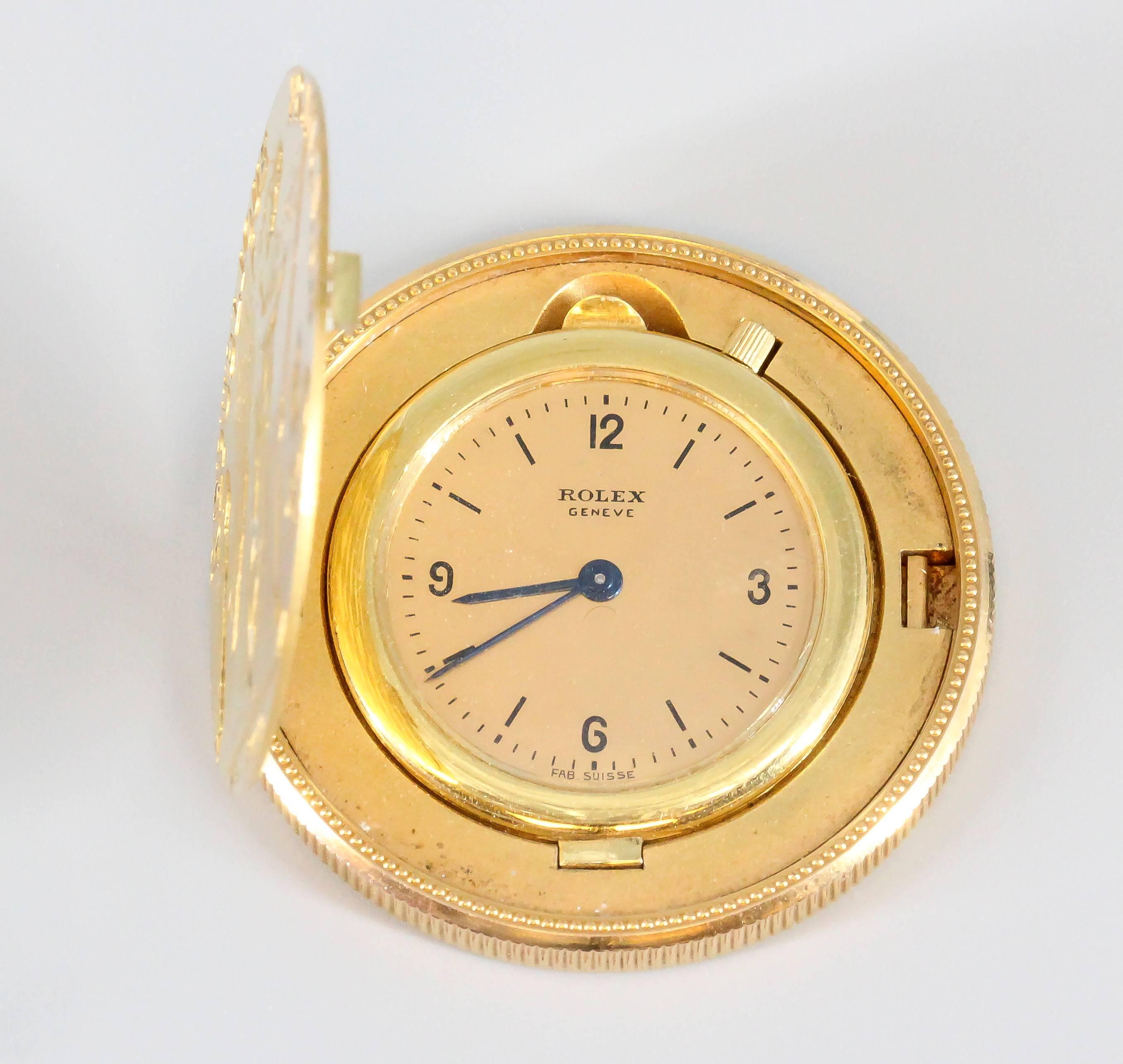 rolex taschenuhr münze