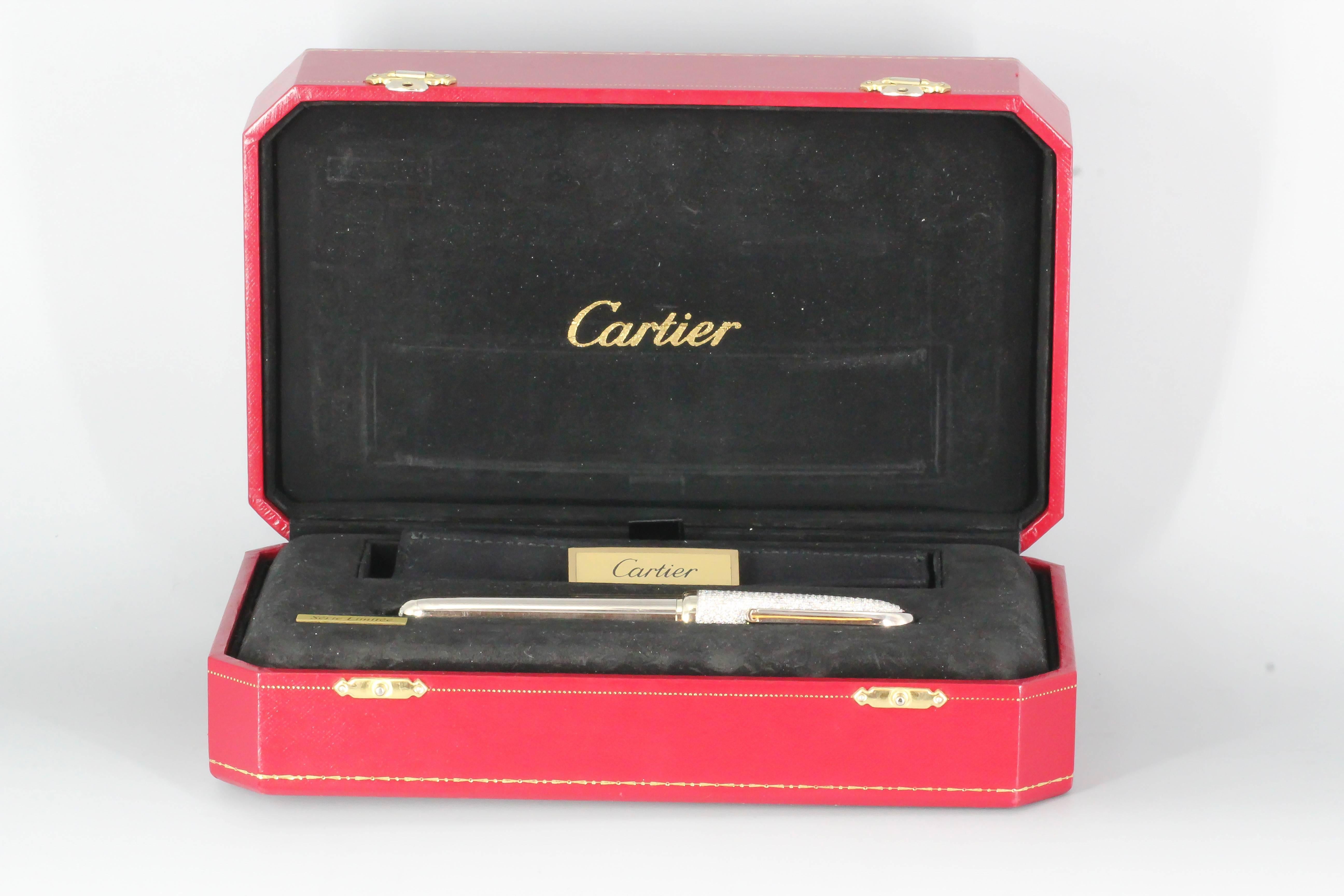 cartier diamond pen