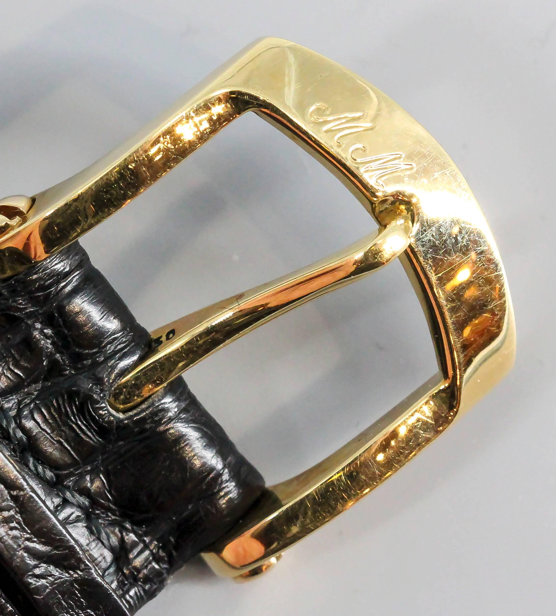 Marc Magnus Gelbgold Limited Edition Skelettierte Automatik-Armbanduhr 1