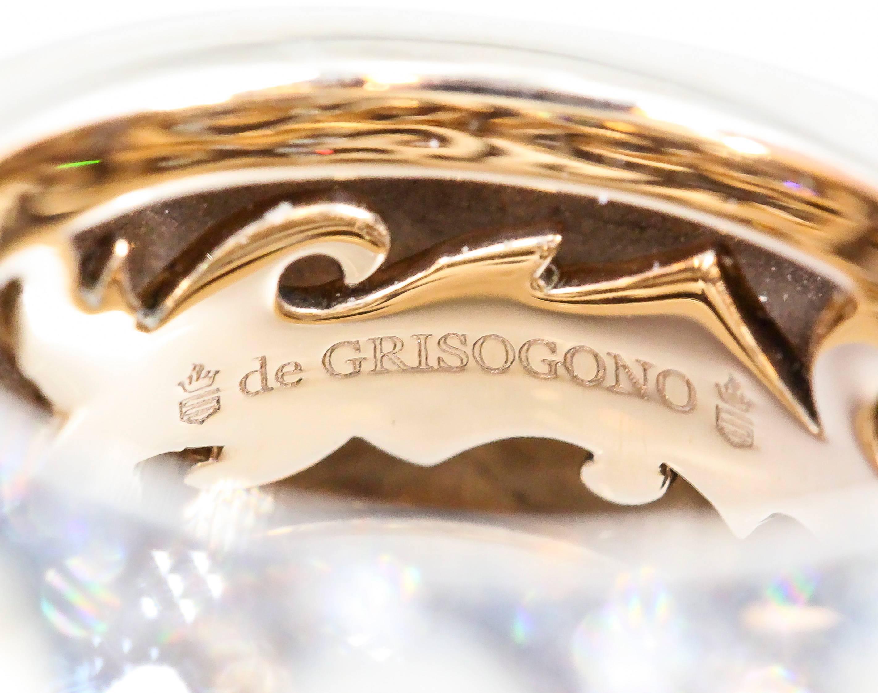 De Grisogono Chocolate Diamond Rose Gold Fashion Ring 4