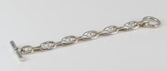 Hermes Chaine d'Ancre Sterling Silver Toggle Bracelet