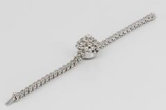 Blancpain Ladies White Gold Diamond Hidden Watch Bracelet, circa 1940s