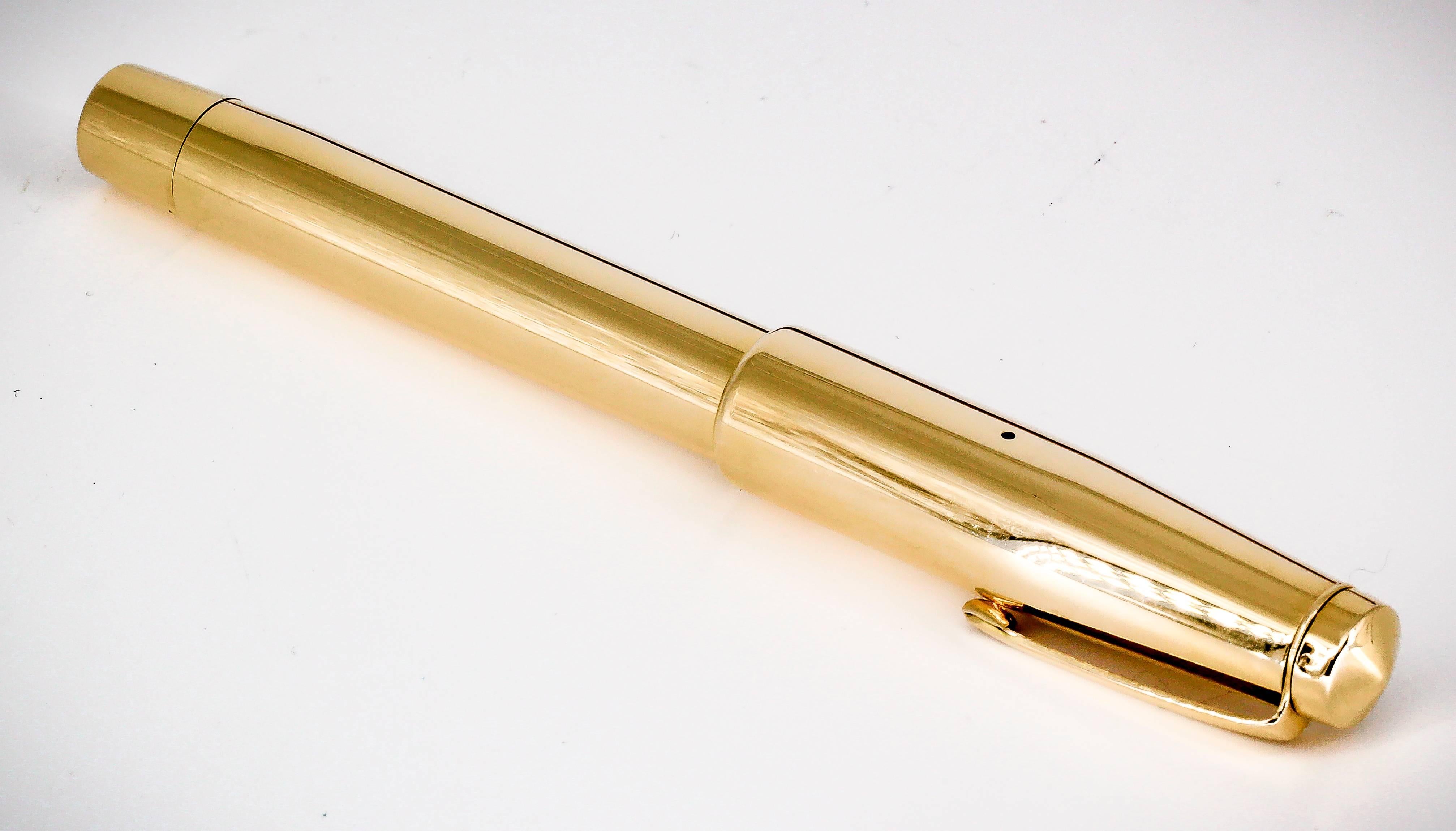 cartier gold pen