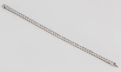 J.E. Caldwell Art Deco Diamond and Platinum Line Bracelet