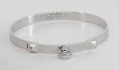 Hermes Collier de Chien Weißgold-Armreif