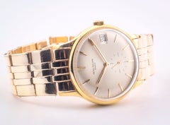 Patek Philippe Ref. 3514 18K Yellow Gold 'Calatrava' Date Watch w/ 14k Gold Brac