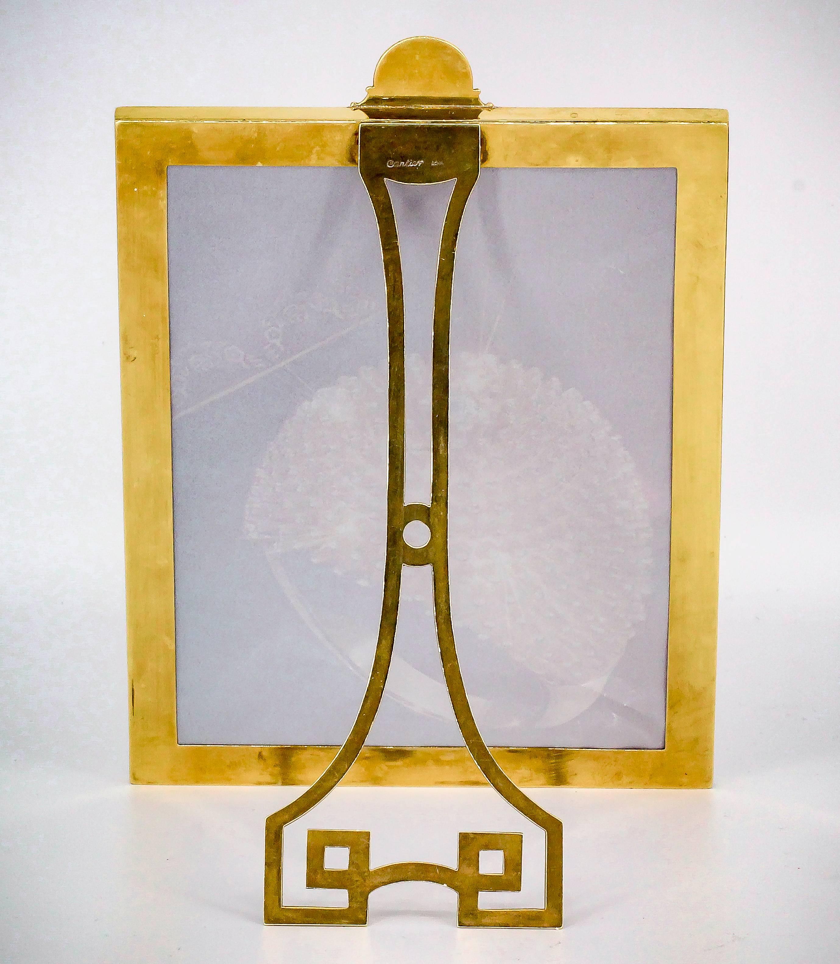 Cartier Deco Gold Picture Frame Picture Frame In Good Condition In New York City, NY