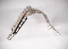 Tiffany & Co. Art Deco Diamond and Platinum Clip Brooch