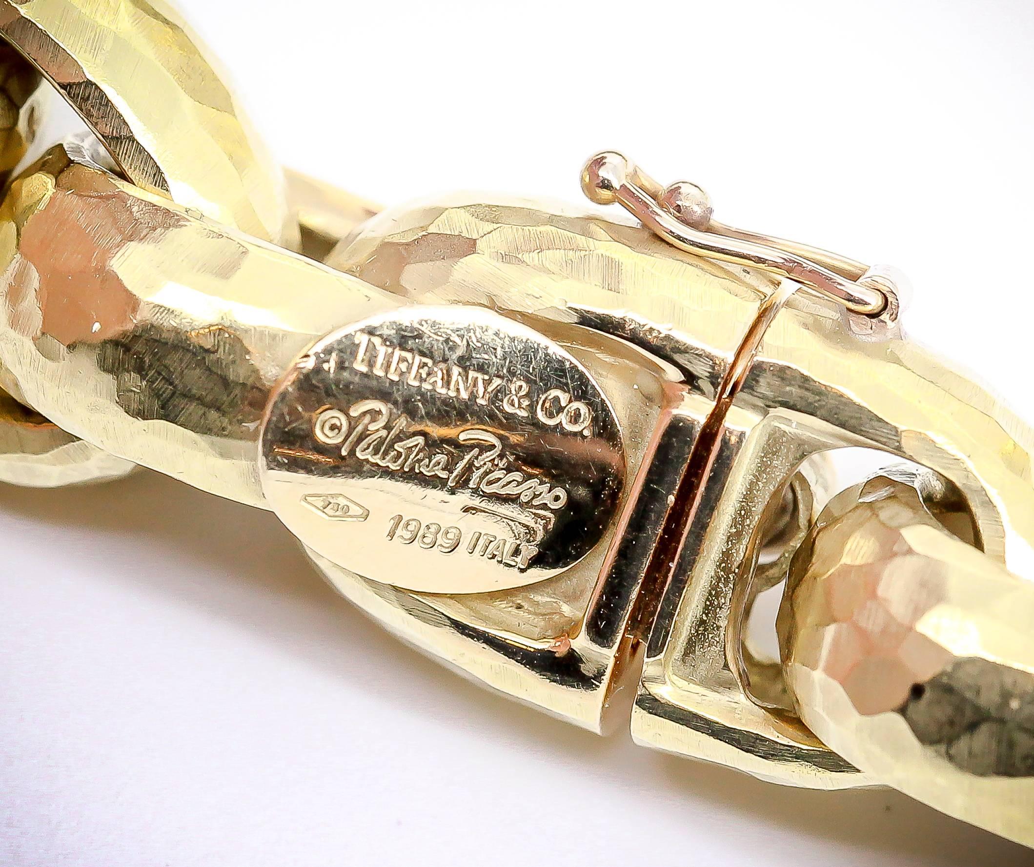 hammered gold necklace