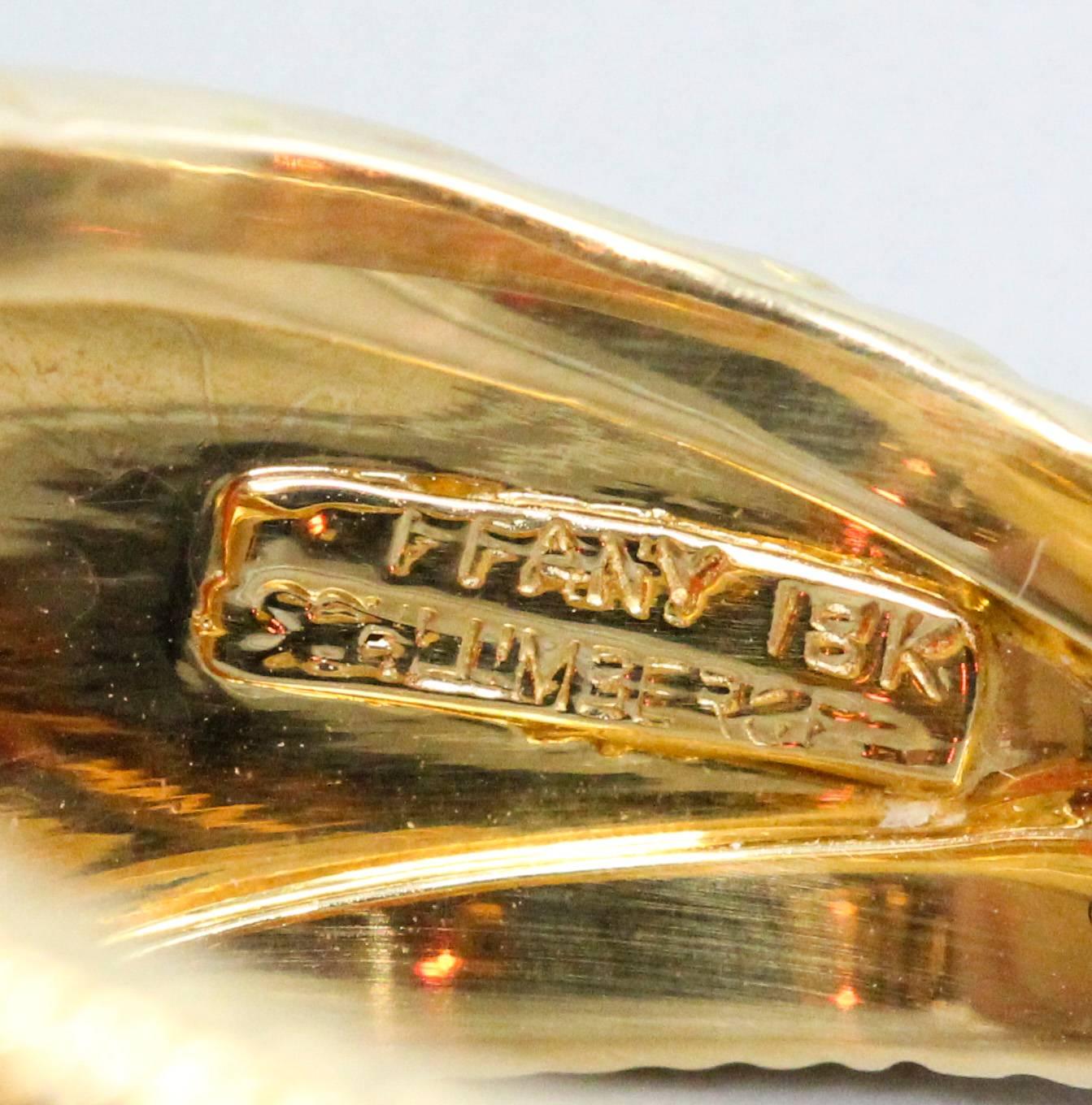 Tiffany & Co. Schlumberger Coral Gold Men's Ring In Excellent Condition In New York, NY