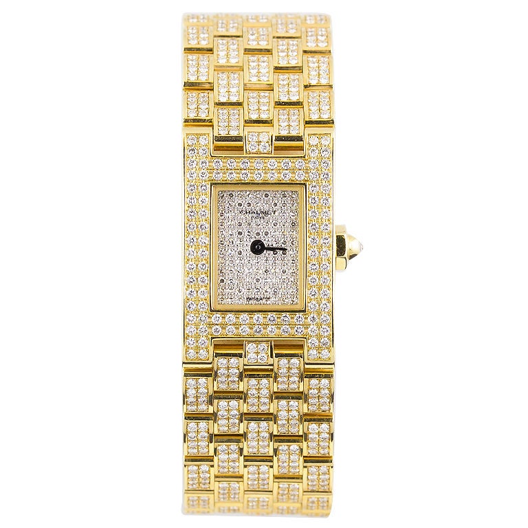 Chaumet Ladies Yellow Gold Diamond Quartz Wristwatch