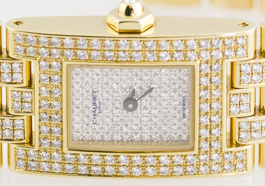 Chaumet Ladies Yellow Gold Diamond Quartz Wristwatch 3