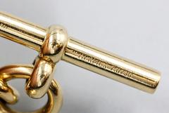 Hermes Gold Six Charm Bracelet