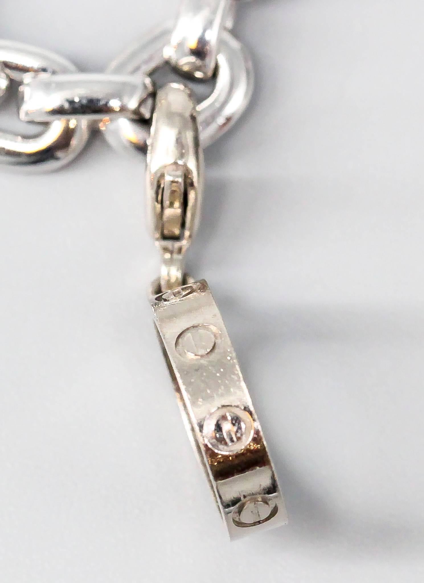 Women's Cartier Diamond Gold Charm Bracelet