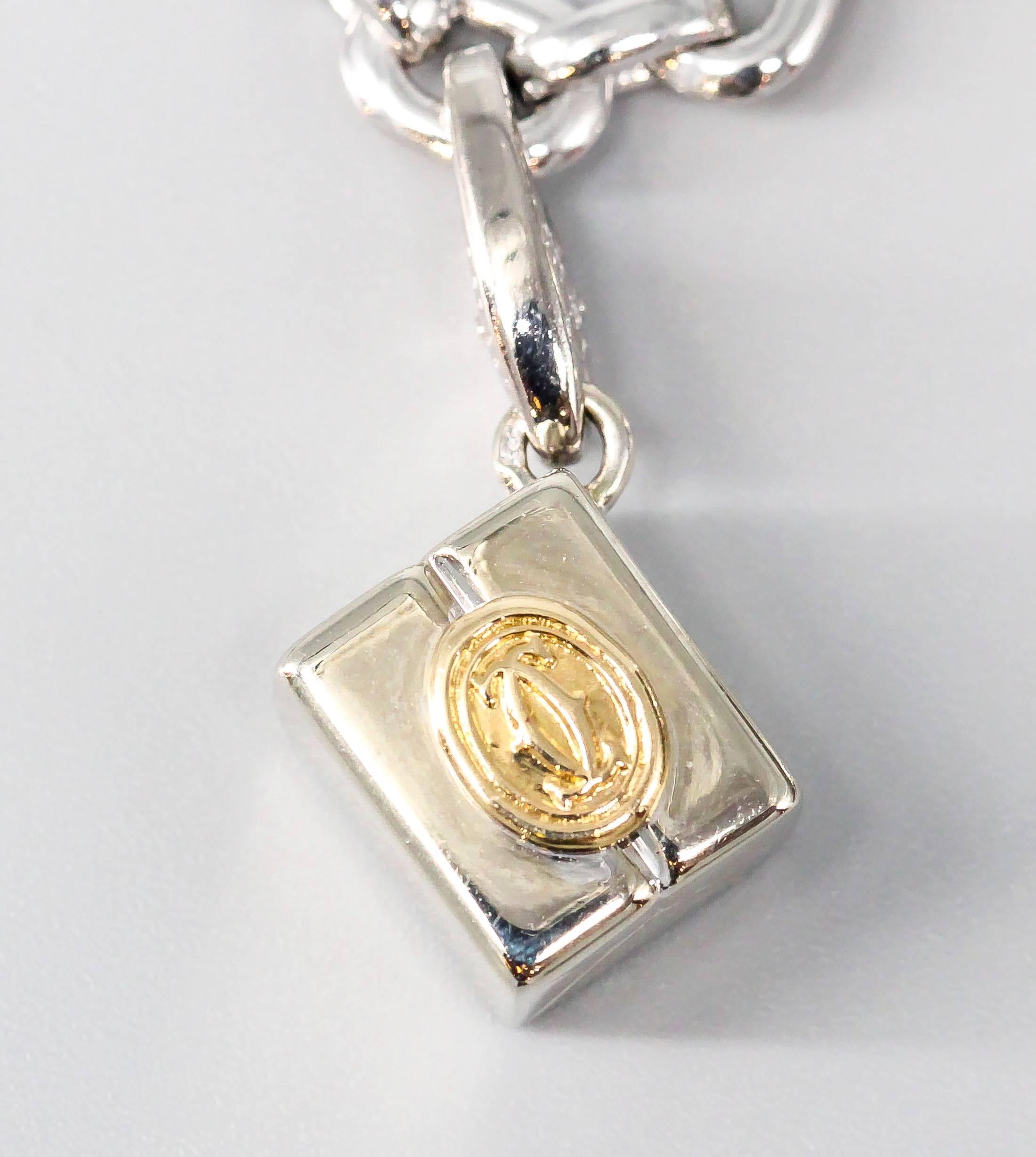 Cartier Diamond Gold Charm Bracelet 1