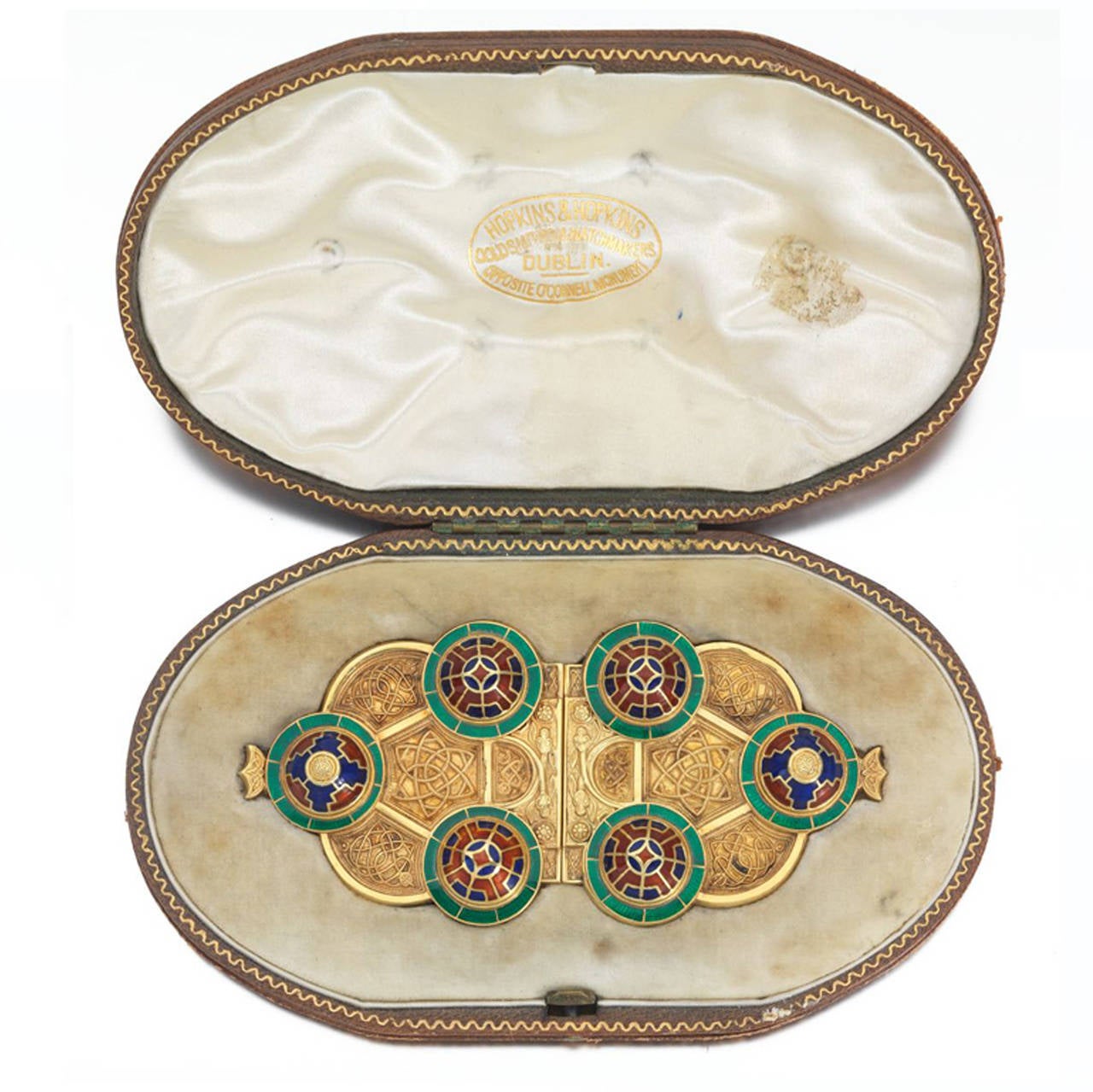 Hopkins & Hopkins Neo Celtic Gold Belt Buckle In Excellent Condition In Amsterdam, NL
