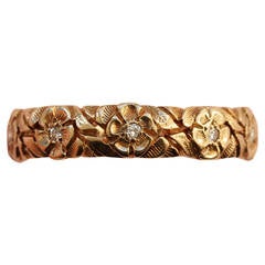 Tiffany & Co. Diamond Gold Flower Band Ring