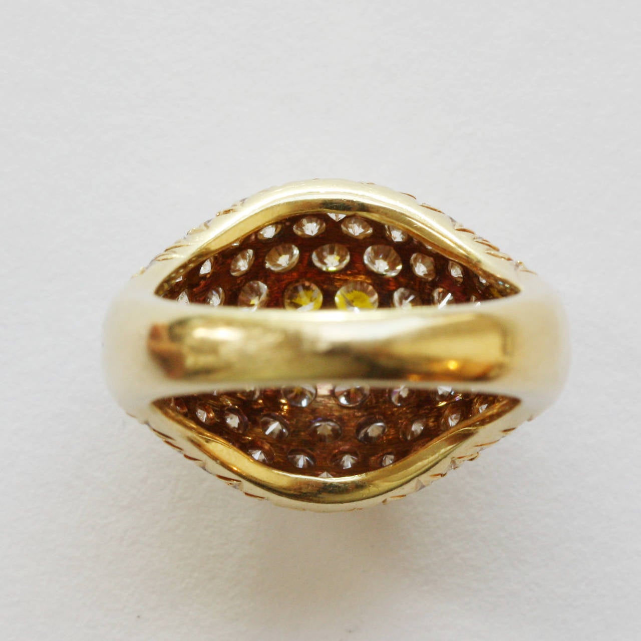 Women's Cartier Diamond Gold Pave Ring
