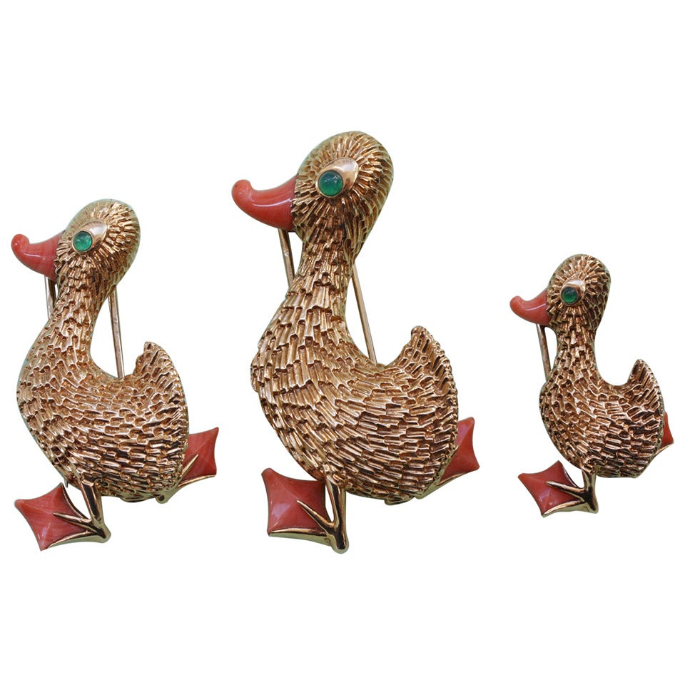 Van Cleef & Arpels Duck Brooches