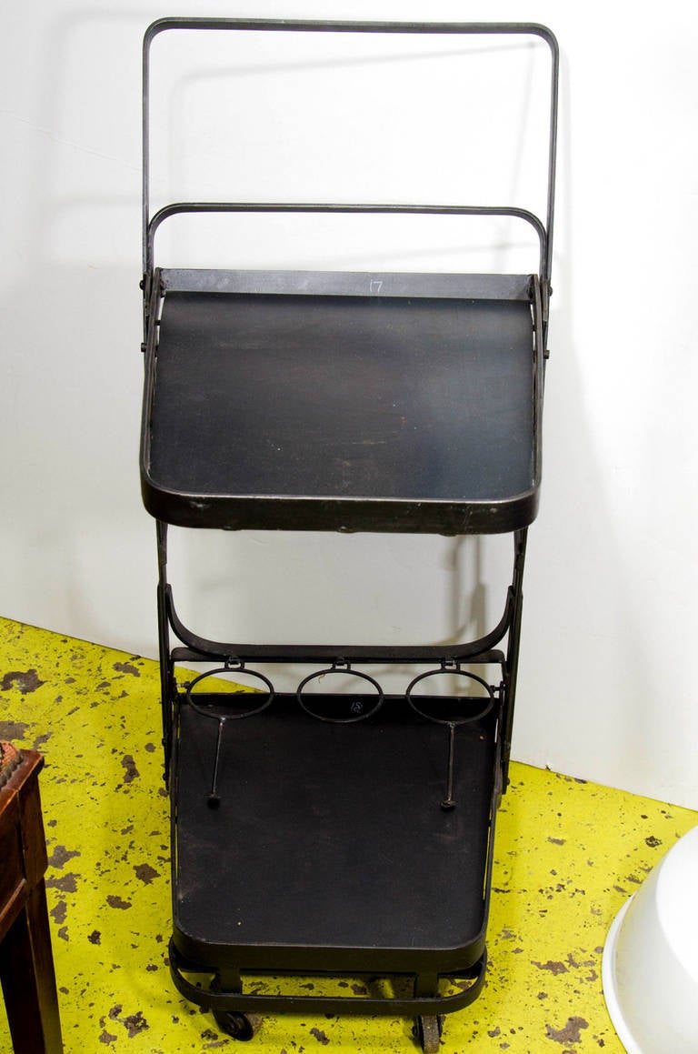 French Industrial Bar Cart 1