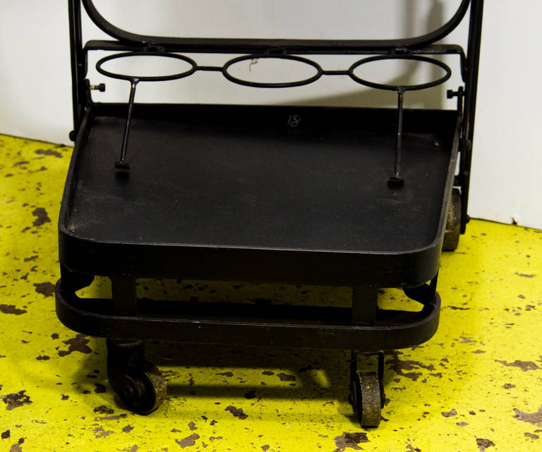 French Industrial Bar Cart 2
