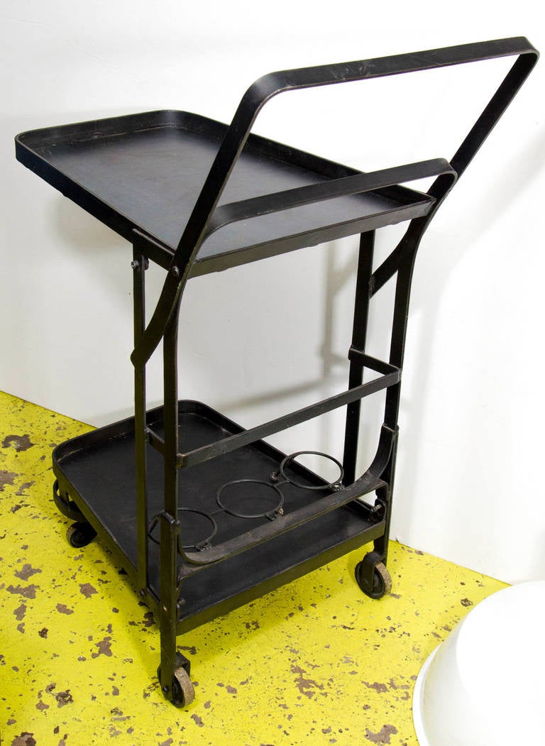 French Industrial Bar Cart 3