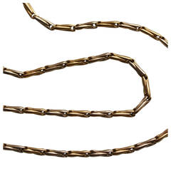 Cartier Two Color Gold Chain Link Necklace