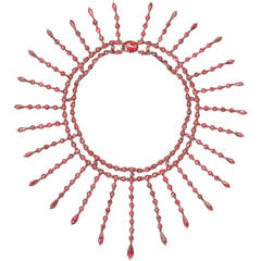 Garnet Fringe Necklace 1
