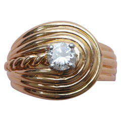Diamond Gold Dress Ring