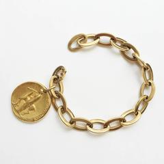 Van Cleef & Arpels Virgo Zodiac Pendant on a Gold Bracelet