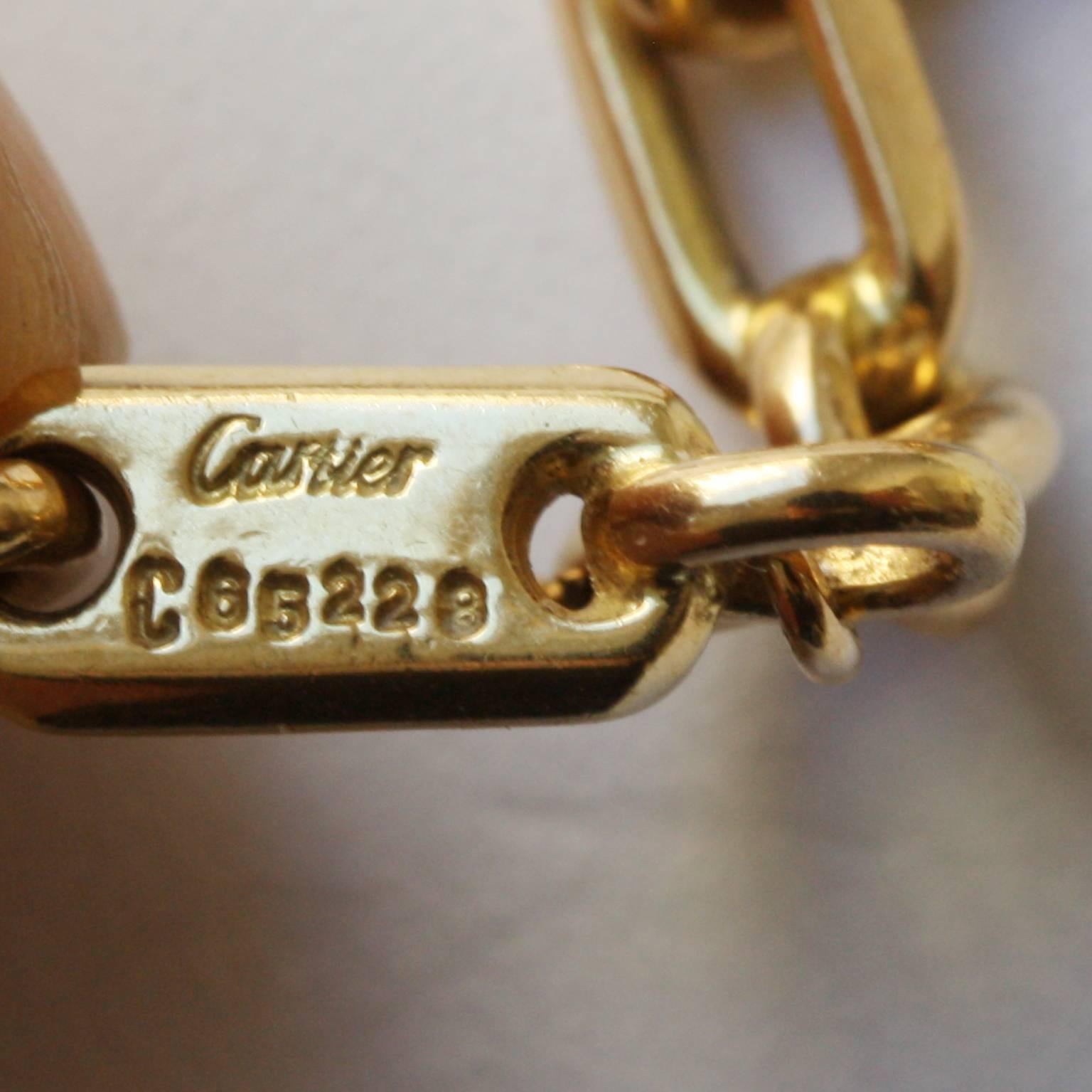 Cartier Gold Link Chain, 1991 In New Condition In Amsterdam, NL