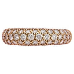 Bague Cartier en or 18 carats, sertie de diamants en pavé