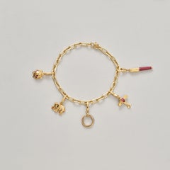 An 18k Gold Cartier Charm Bracelet