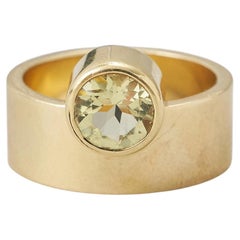Hans Appenzeller gold band ring with citrine