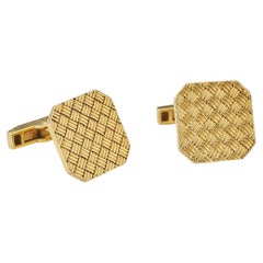 A Pair of heavy 18k Gold Tiffany & Co Cufflinks