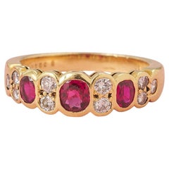 Van Cleef & Arpels Diamond and Ruby Band Ring