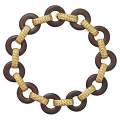 Van Cleef & Arpels Wood and Gold Bracelet