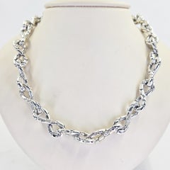 John Hardy Kali Dot Twisted Link Sterling Silver Necklace, 20 Inches
