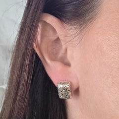 John Hardy Kali Dot Sterling Silver Drop Earrings, Textured Design