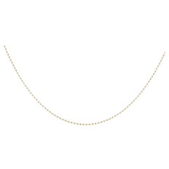 14K Yellow Gold 1.5mm Ball Chain Necklace