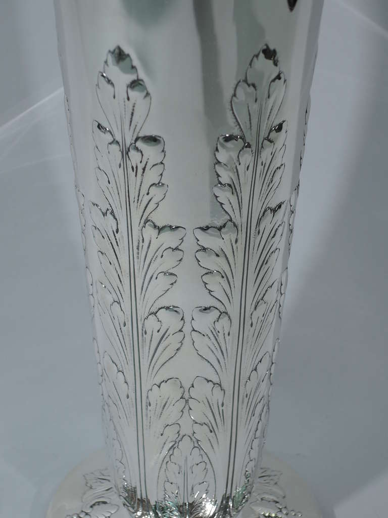 Tiffany Vase - Large with Acanthus Leaves - American Sterling Silver - C 1912 2