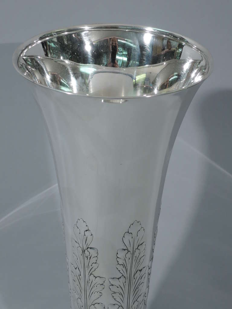 Women's or Men's Tiffany Vase - Large with Acanthus Leaves - American Sterling Silver - C 1912