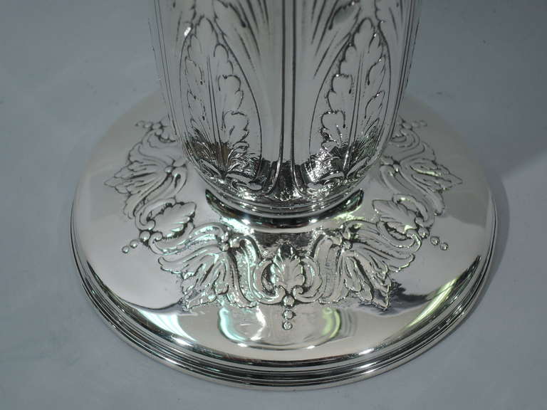 Tiffany Vase - Large with Acanthus Leaves - American Sterling Silver - C 1912 4