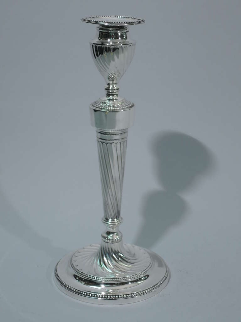Women's or Men's Neoclassical Candlesticks - Made in England for Caldwell Philadelphia - 1926