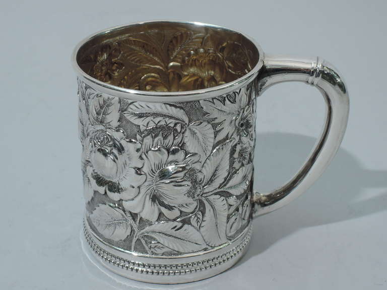 Gorham Christening Mug - Beautiful Baby Cup - American Sterling Silver - 1888 1