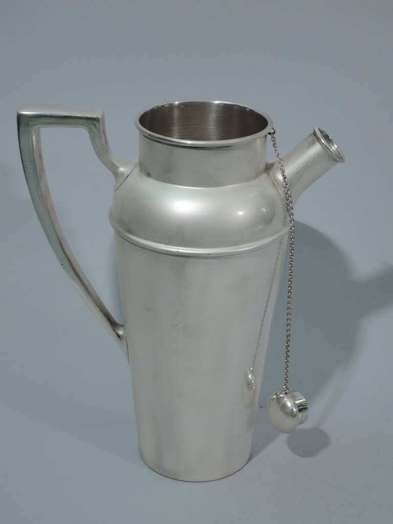 Art Deco Cocktail Shaker - Modern Martini - American Sterling Silver - C 1920 2