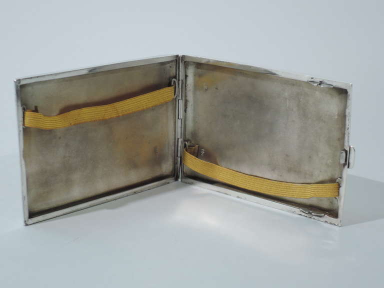 Antique Austrian Silver & Enamel Cigarette Case with Classical Scene 1