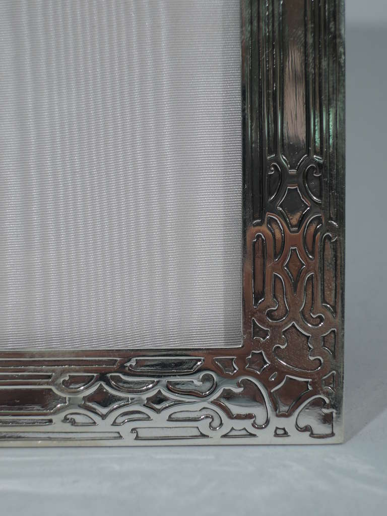 Tiffany Frame with Strapwork - Picture Photo - American Sterling Silver - C 1910 3