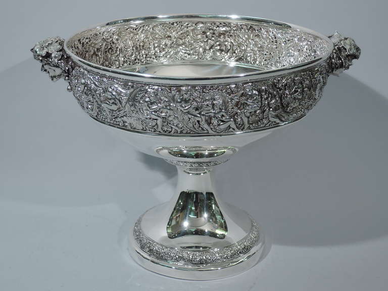 Tiffany Olympian Punch Bowl & Ladle - American Sterling Silver - Gilded Age In Excellent Condition In New York, NY
